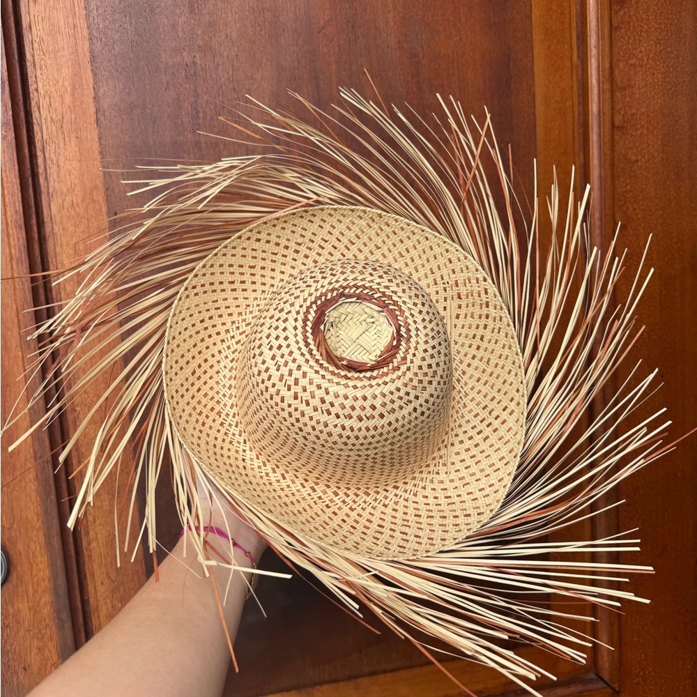 New Stylish Tan Straw Pava Bad Bunny Puerto Rico Hat